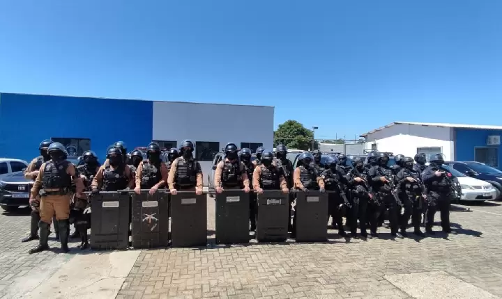 ROTAM e Polícia Penal realizam Operação Bate Grade na Penitenciária de Francisco Beltrão
